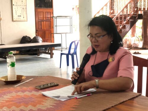 พมจ.ยโสธร ลงพื้นที่ร่วมประชุมให้คำแนะนำในการขับเคลื่อนงานด้านการจัดสวัสดิการชุมชน การปรับปรุง แก้ไข ระเบียบข้อบังคับการจัดสวัสดิการให้กับสมาชิก กองบุญหนุนเกื้อ