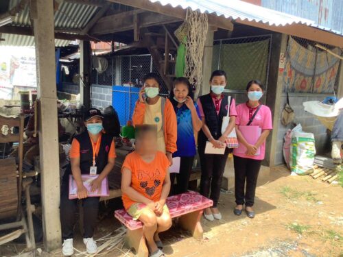ลงเยี่ยมสอบข้อเท็จจริง กรณีเด็กพิการ บิดามารดาประสงค์สา่งเข้าสถานสงเคราะห์