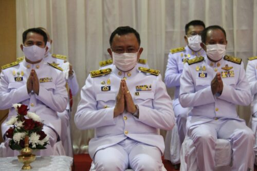 พิธีทำบุญตักบาตรเพื่อถวายเป็นพระราชกุศล เนื่องในวันคล้ายวันพระราชสมภพครบ 120 ปี สมเด็จพระศรีนครินทราบรมราชชนนี