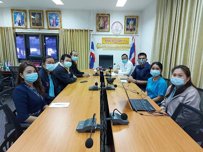 ประชุมทางไกลผ่านระบบอิเล็กทรอนิกส์ เพื่อชี้แจงการดำเนินงานศูนย์บริการคนพิการระดับจังหวัด