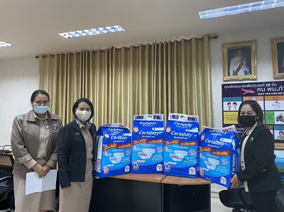พมจ.ยโสธร  รับมอบผ้าอ้อมสำเร็จรูปสำหรับผู้ใหญ่