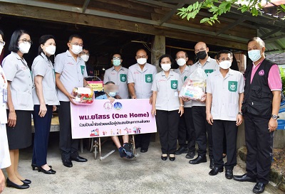 กิจกรรมเยี่ยมบ้านผู้ป่วยติดเตียงและผู้สูงอายุ ในหน่วยแพทย์อาสา สมเด็จพระศรีนครินทราบรมราชชนนี (พอ.สว.)