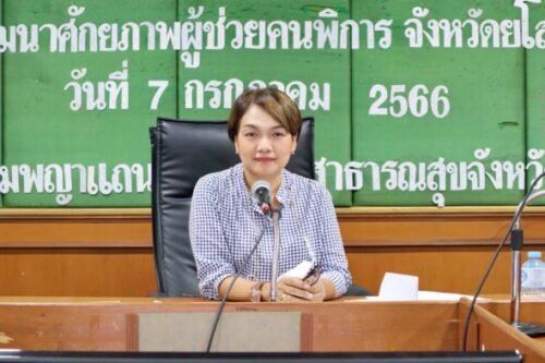 ประชุมหารือการจัดอบรมหลักสูตรพัฒนาศักยภาพผู้ช่วยคนพิการ ในการดูแลช่วยเหลือและฟื้นฟูสมรรถภาพที่จำเป็นต่อสุขภาพสำหรับคนพิการ